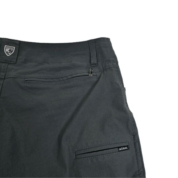 KUHL Shorts Mens 32 Charcoal Hiking Technical Zip Pockets Performance Outdoor - Picture 6 of 14